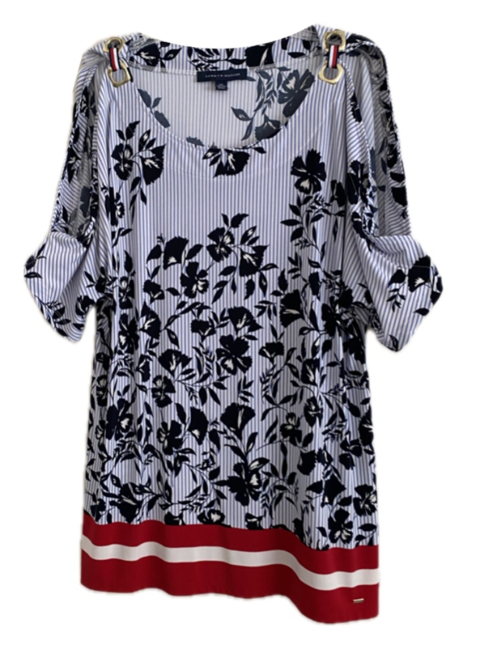 Tommy Hilfiger Women's Cold-Shoulder Blouse Size: XXL